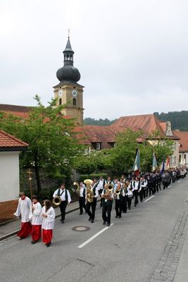 Fronleichnamsprozession in Ensdorf.