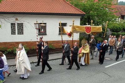 Fronleichnamsprozession in Ensdorf.